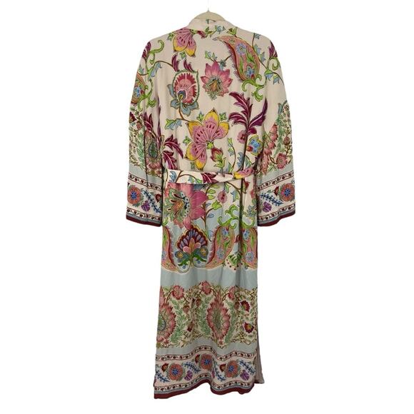 New Zara Blogger Favorite Belted Floral Printed Kimono Size Small - Picture 8 of 16